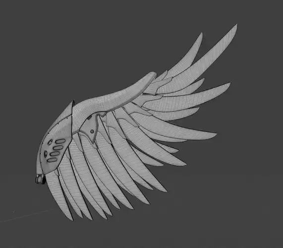 10 MECHANICAL WINGS 3D model
