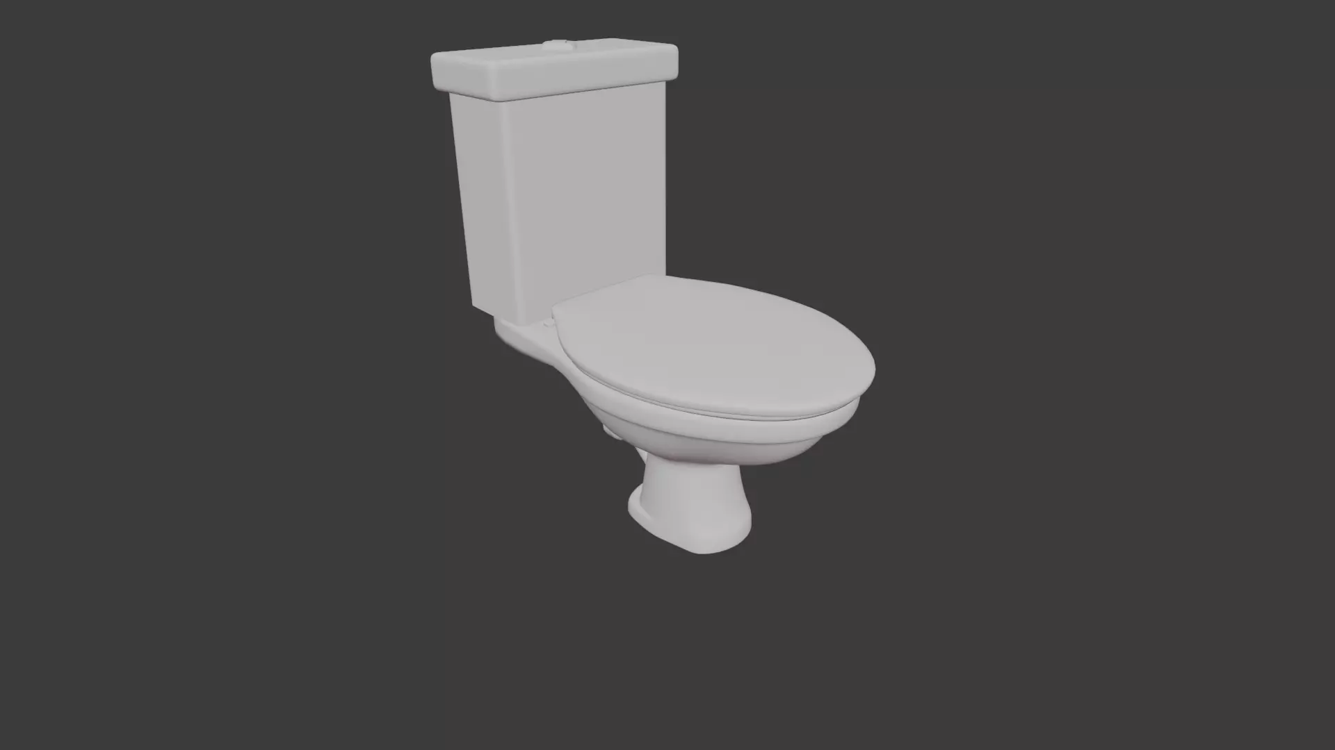 Toilet Low-poly 3D model