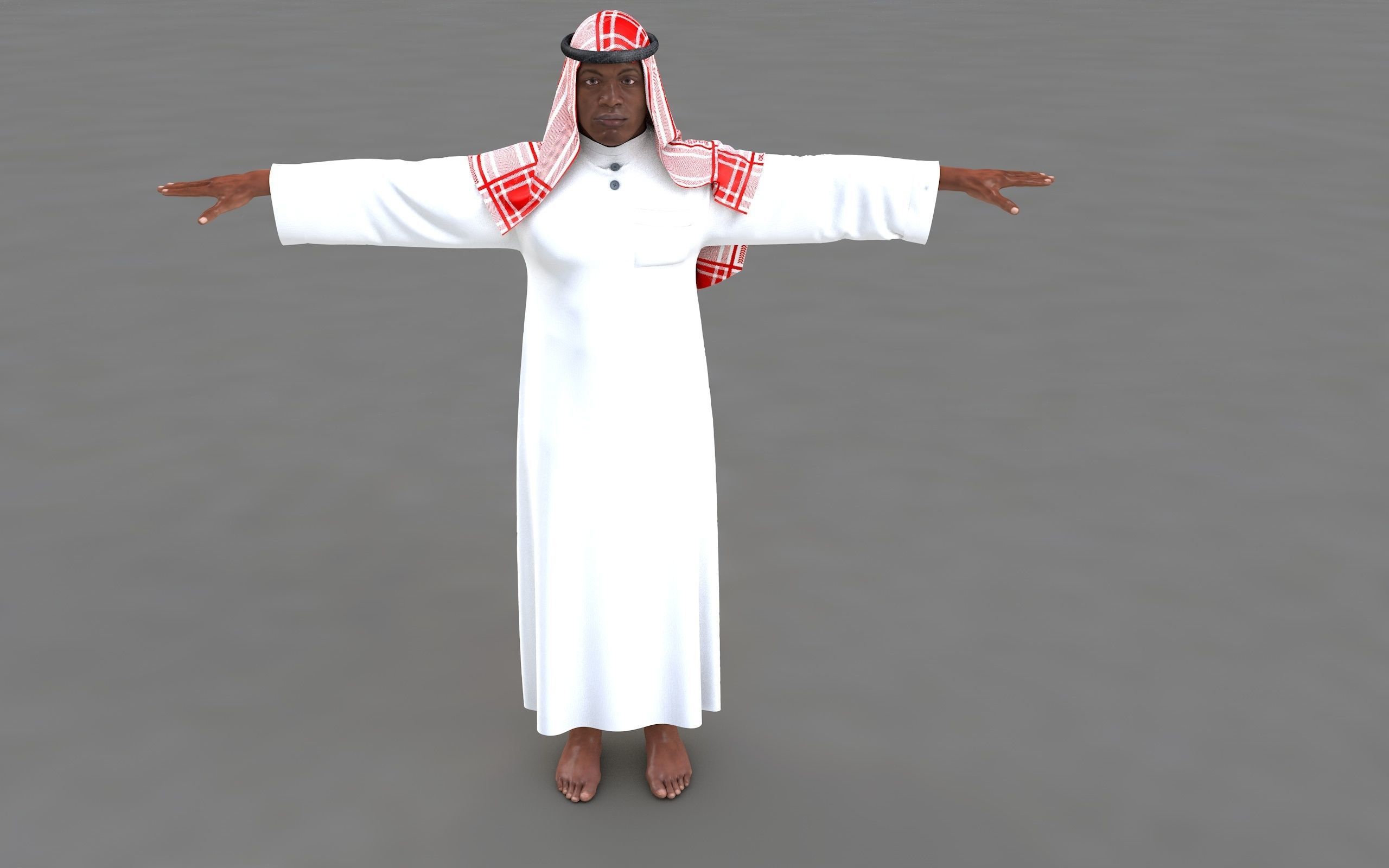  muslim arabia man 3d model 3D model_4