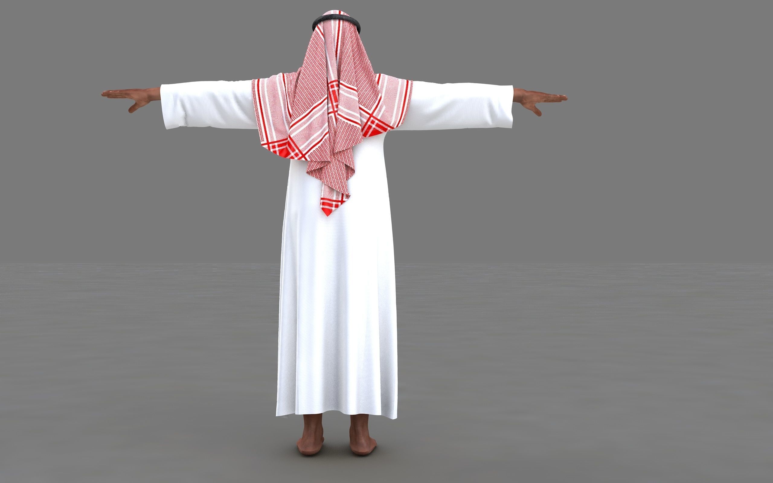  muslim arabia man 3d model 3D model_37