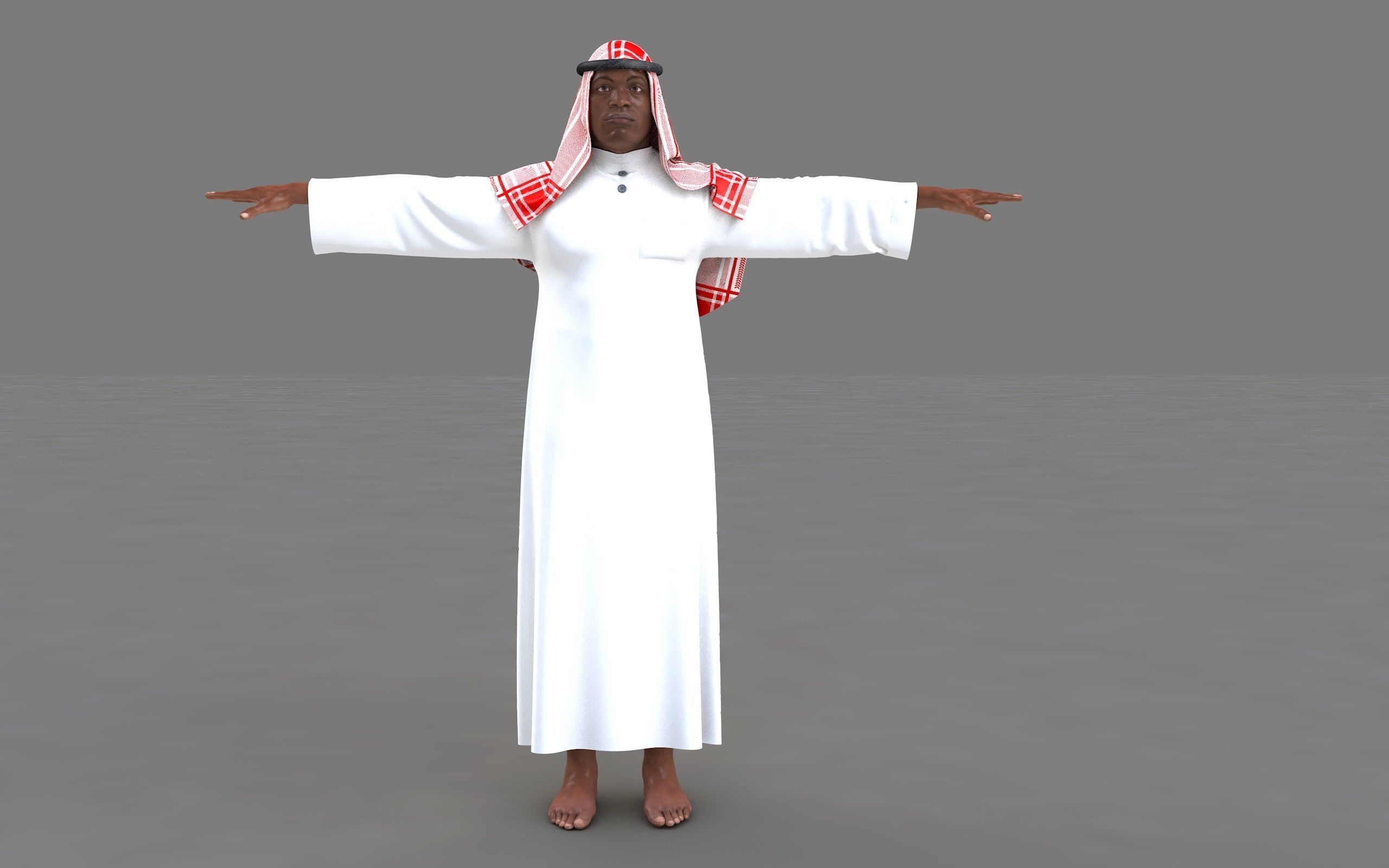  muslim arabia man 3d model 3D model_25