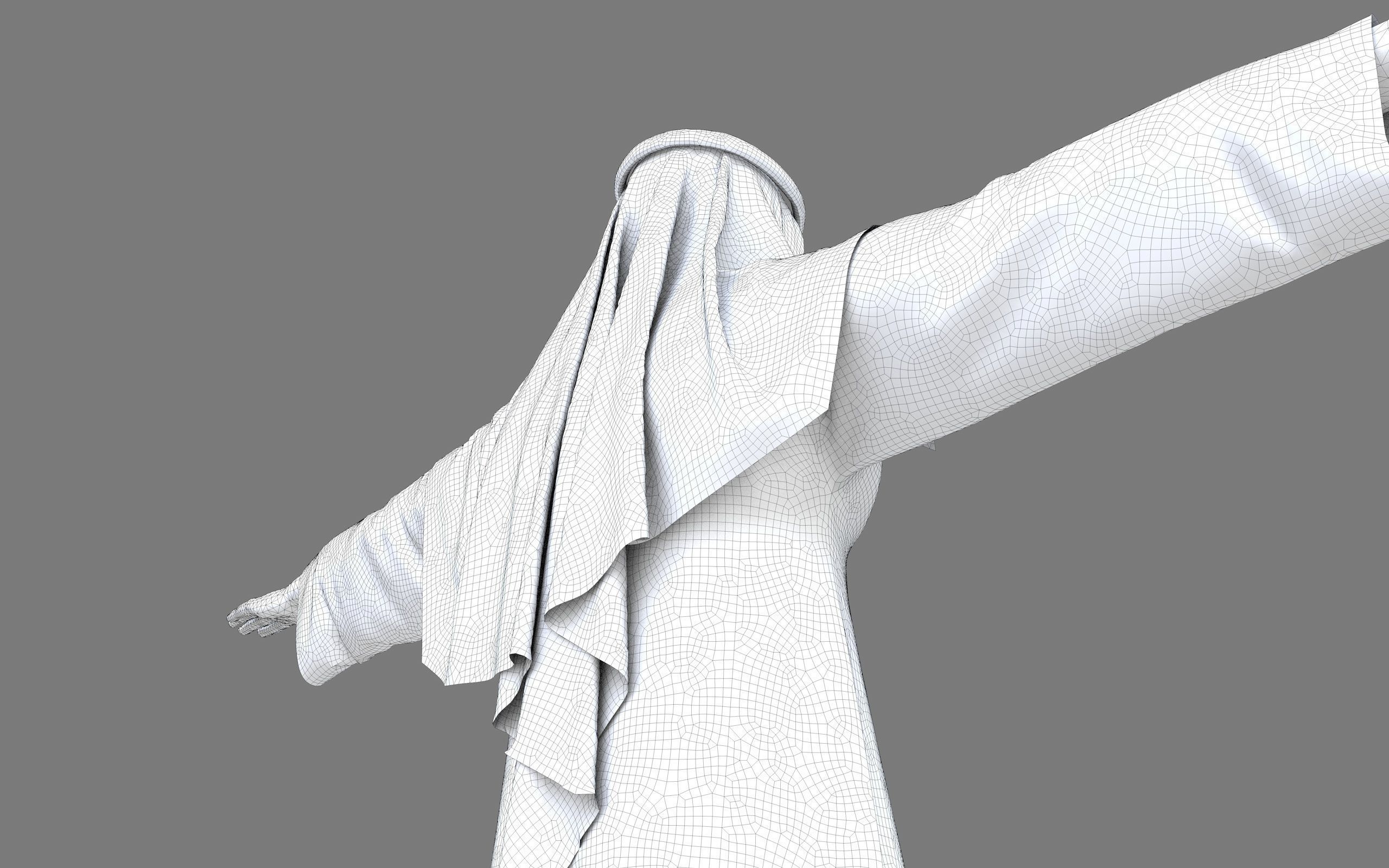  muslim arabia man 3d model 3D model_56