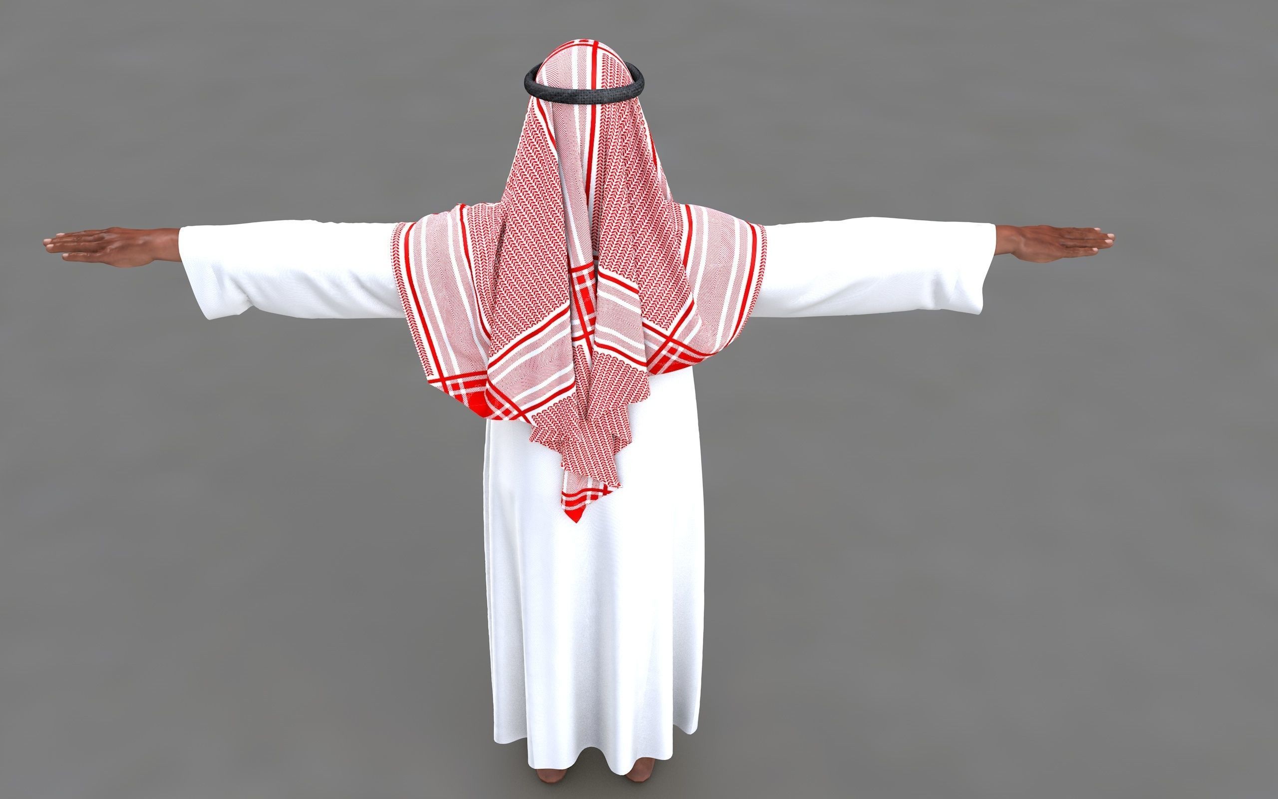  muslim arabia man 3d model 3D model_32