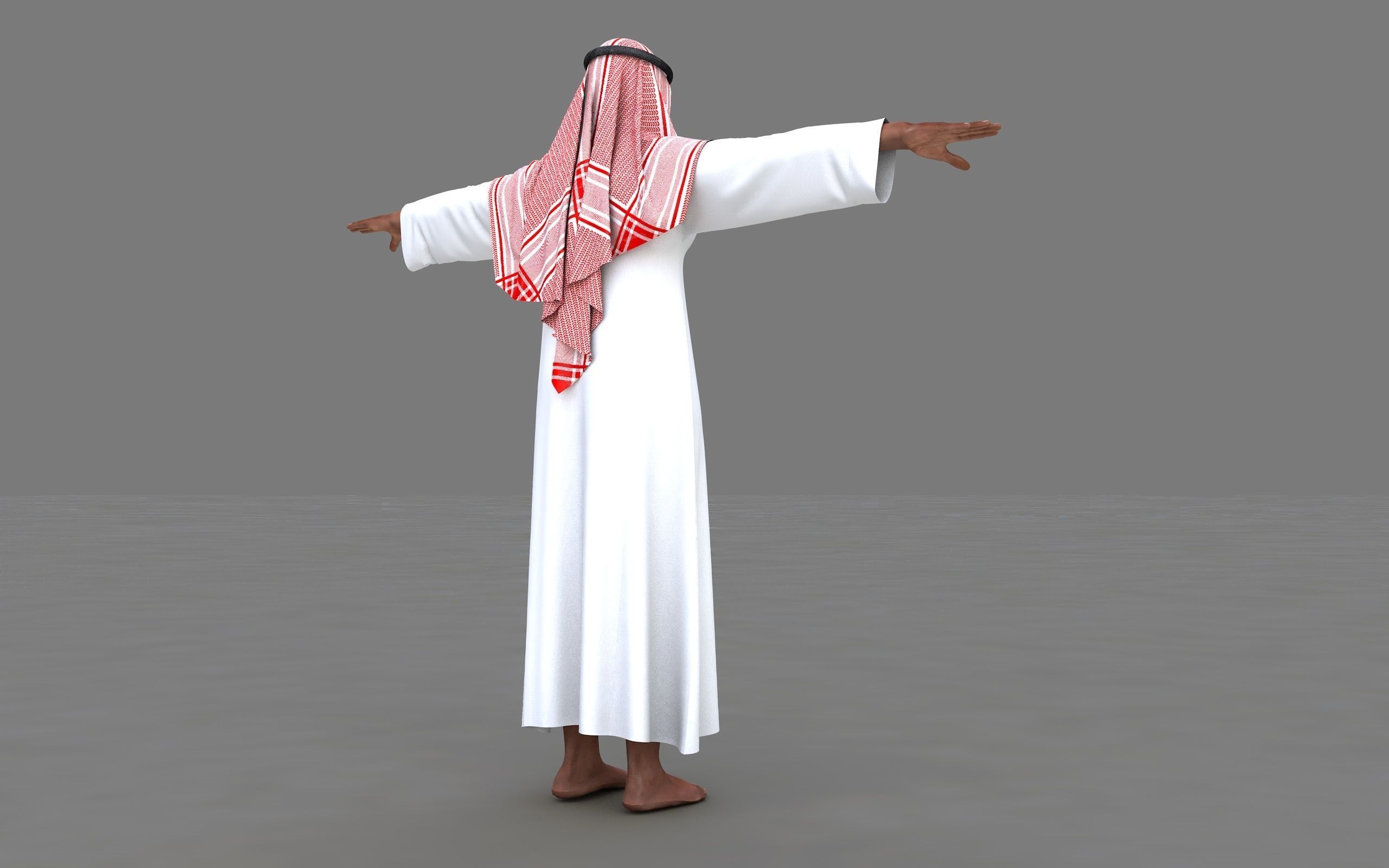  muslim arabia man 3d model 3D model_33