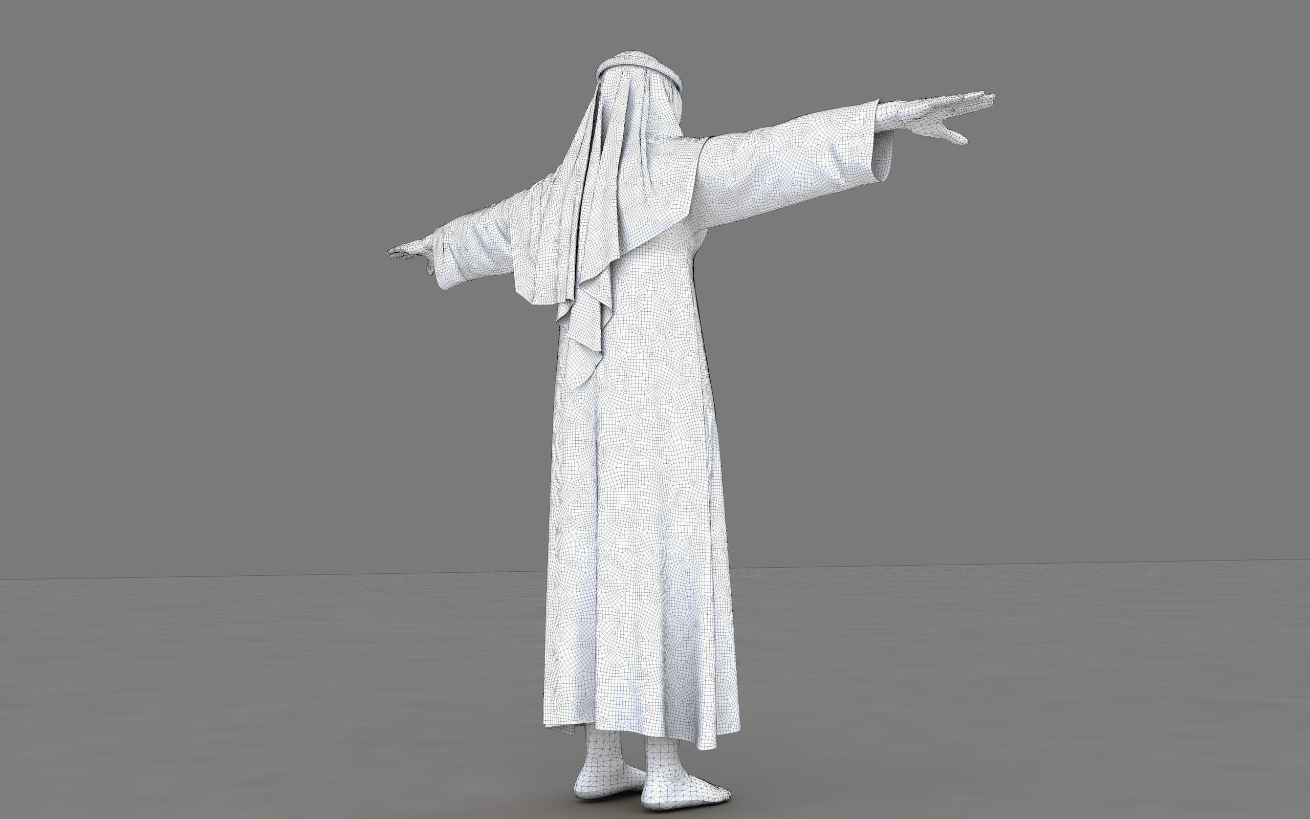  muslim arabia man 3d model 3D model_53