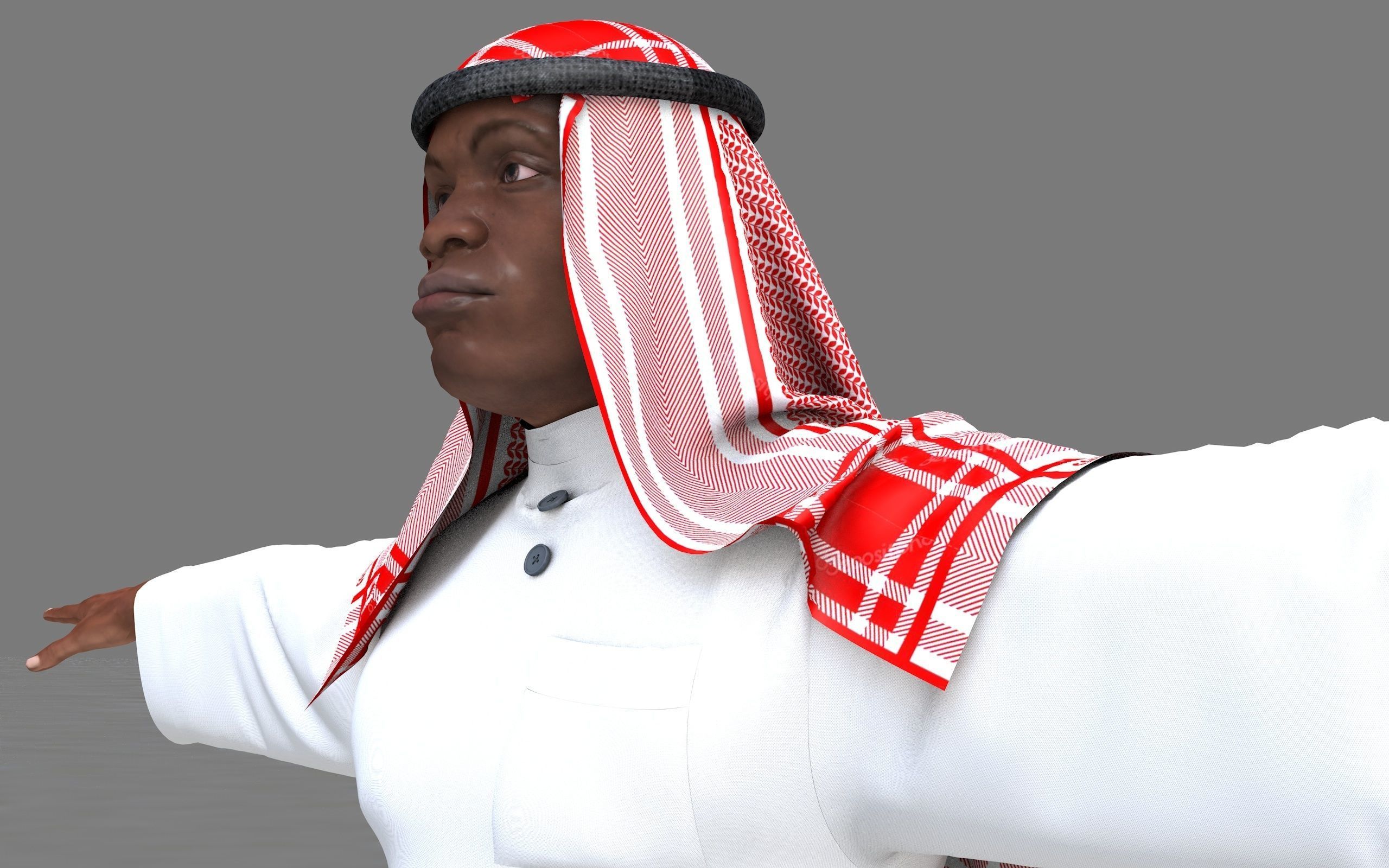  muslim arabia man 3d model 3D model_34