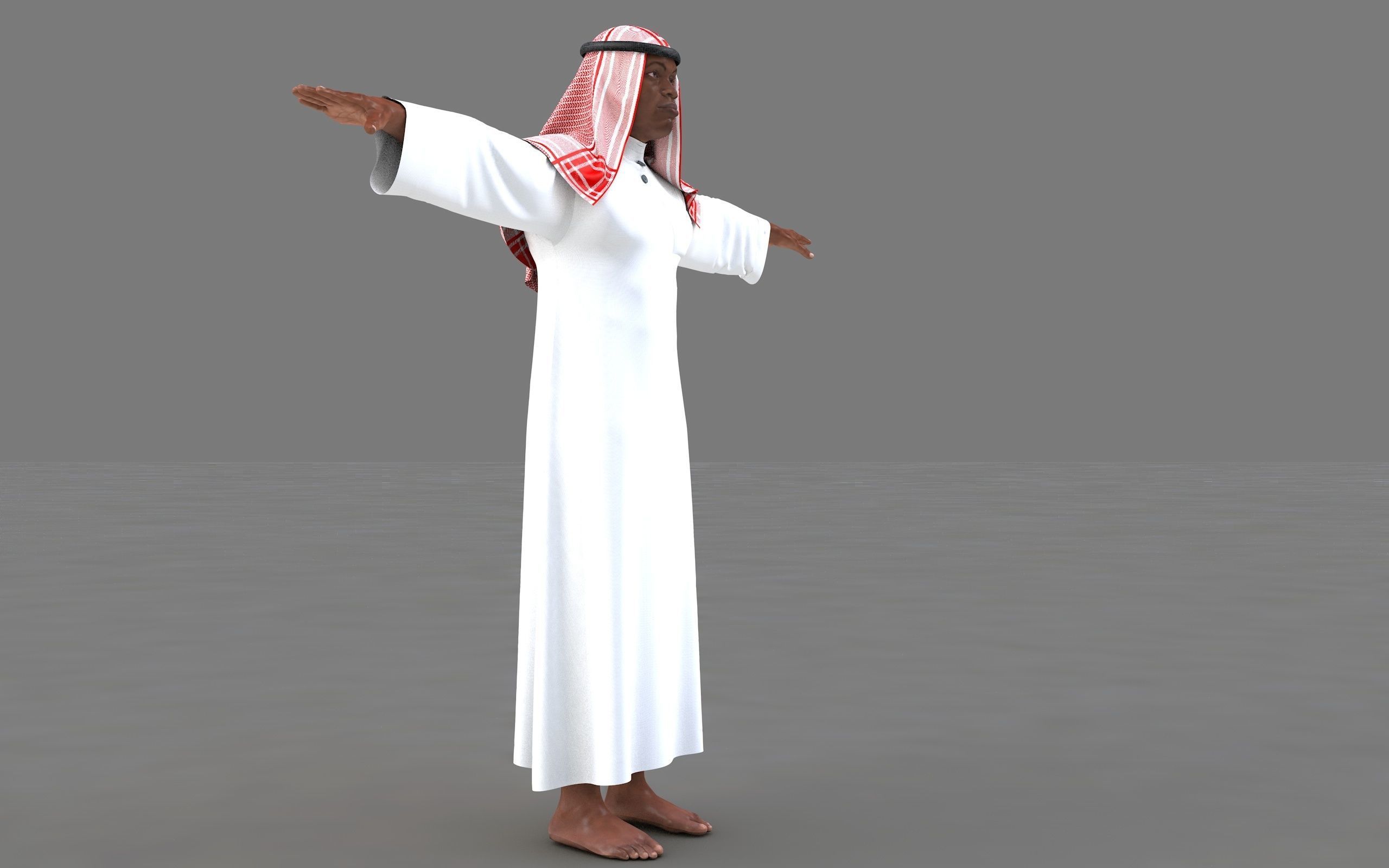  muslim arabia man 3d model 3D model_31