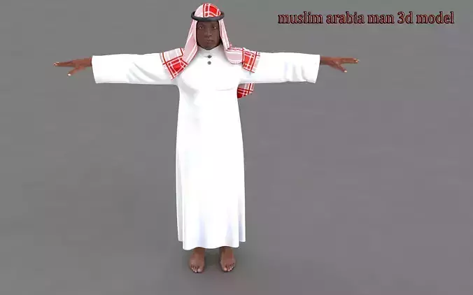  muslim arabia man 3d model 3D model