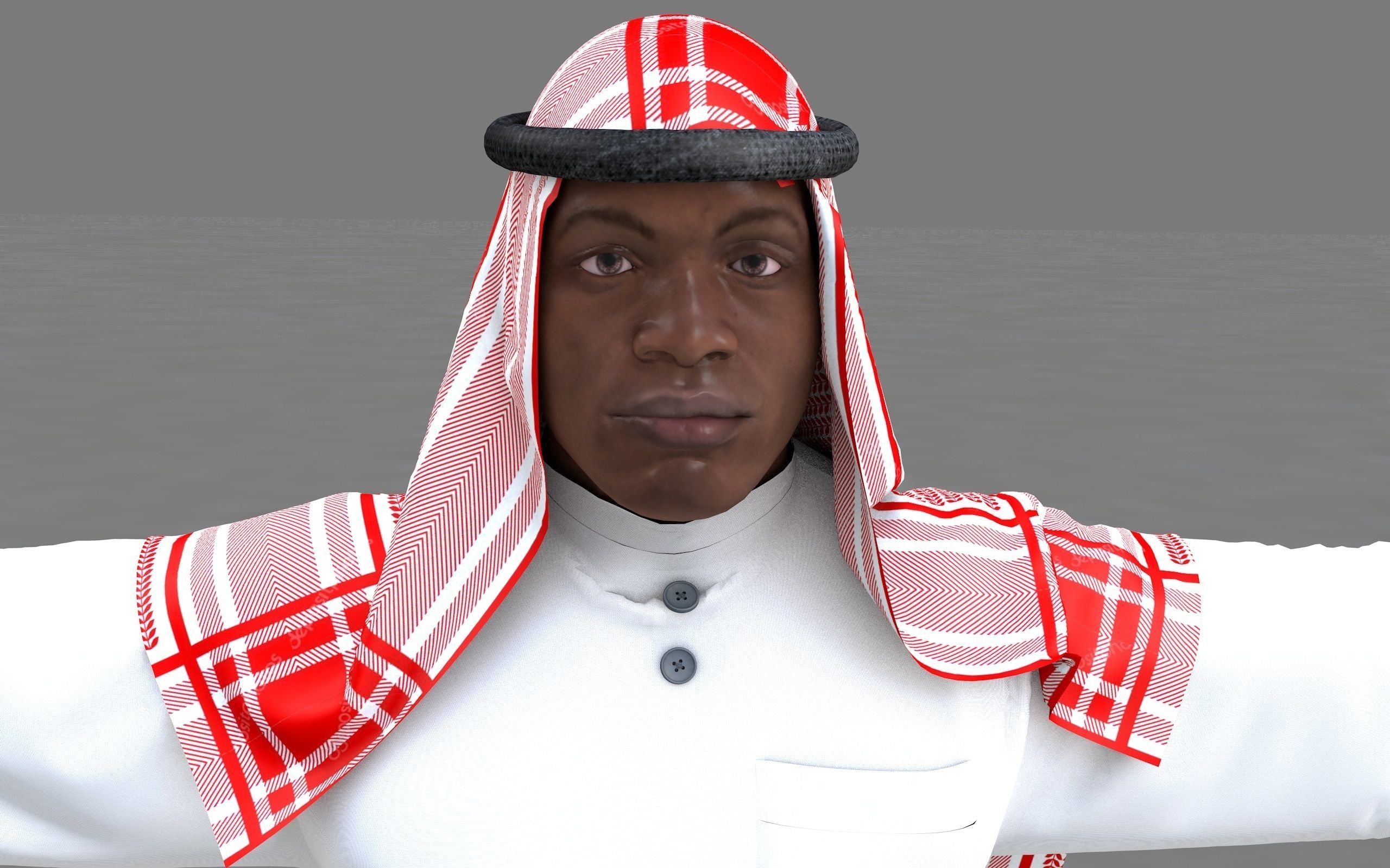  muslim arabia man 3d model 3D model_7