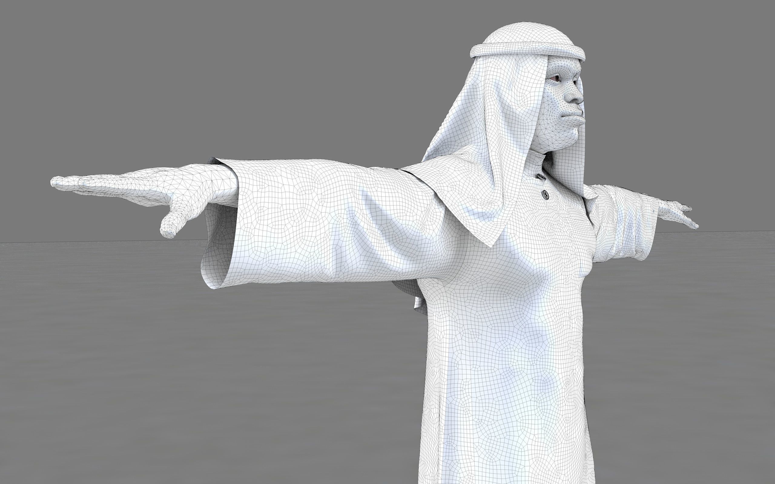  muslim arabia man 3d model 3D model_47