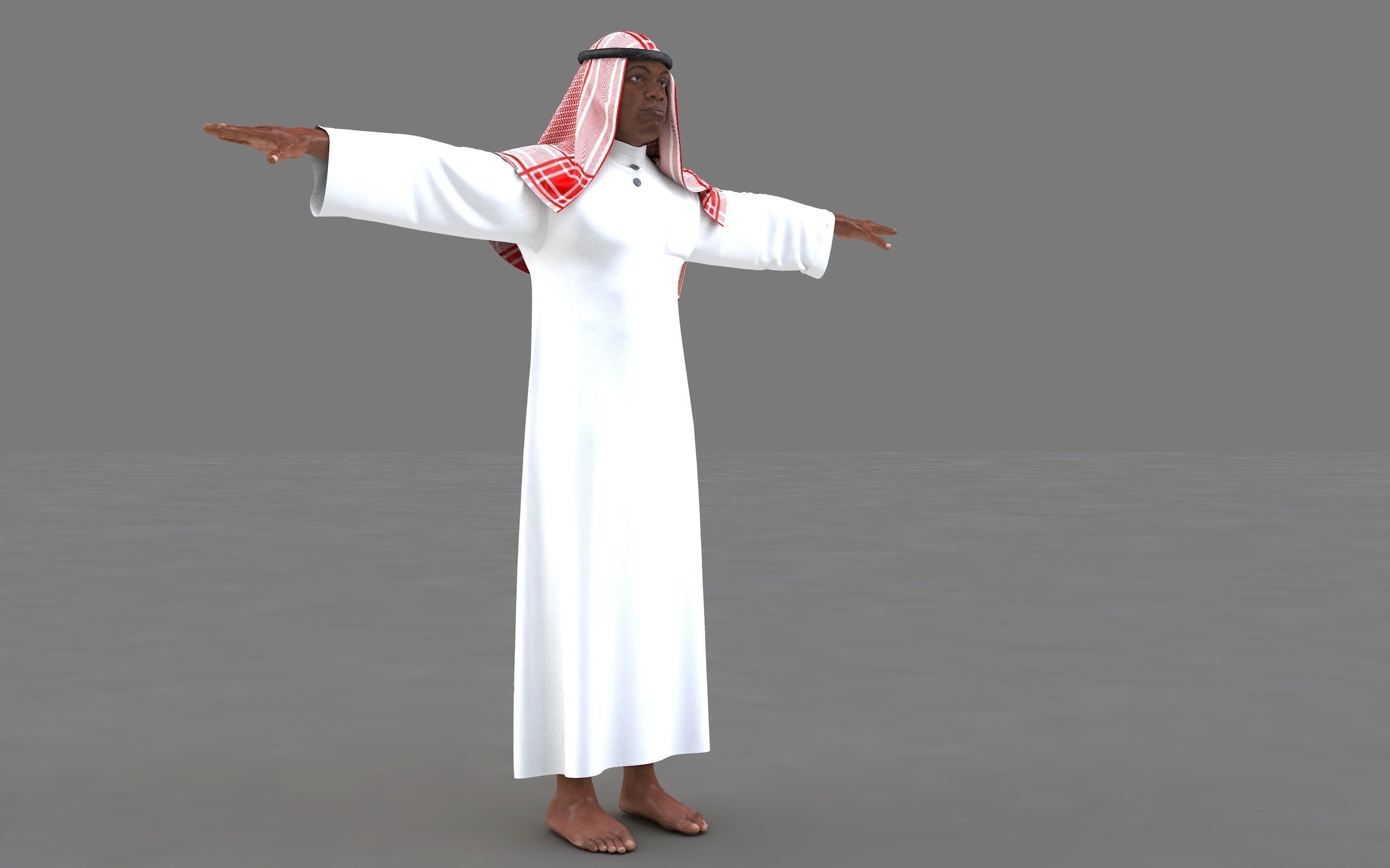  muslim arabia man 3d model 3D model_26