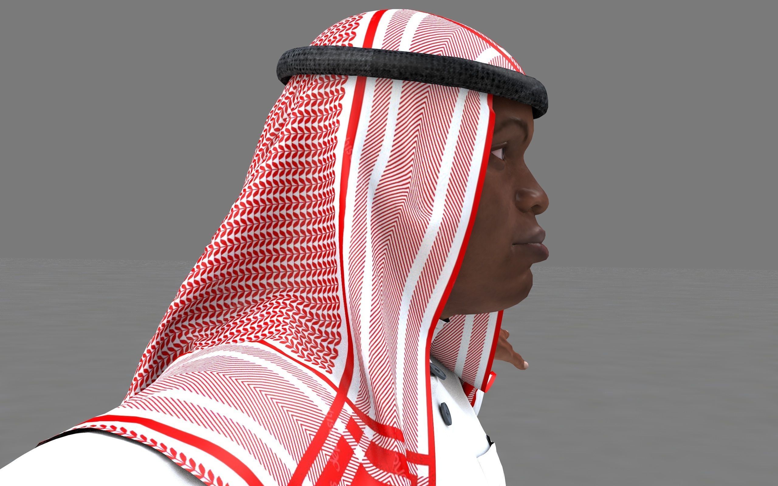  muslim arabia man 3d model 3D model_9