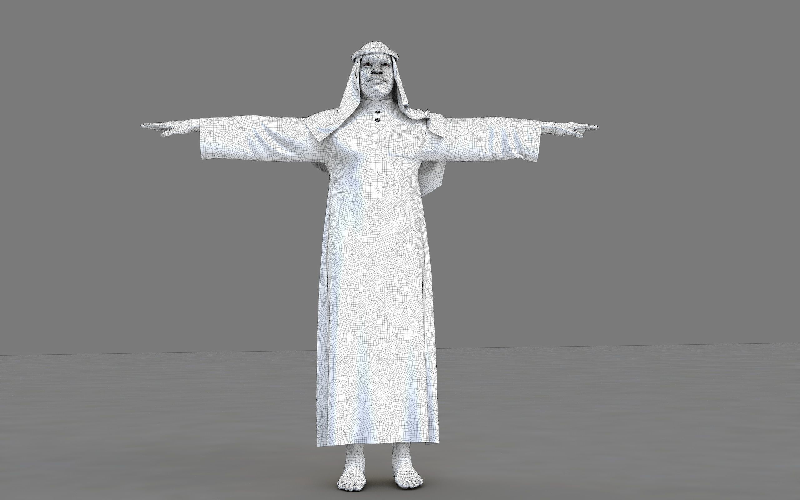  muslim arabia man 3d model 3D model_44