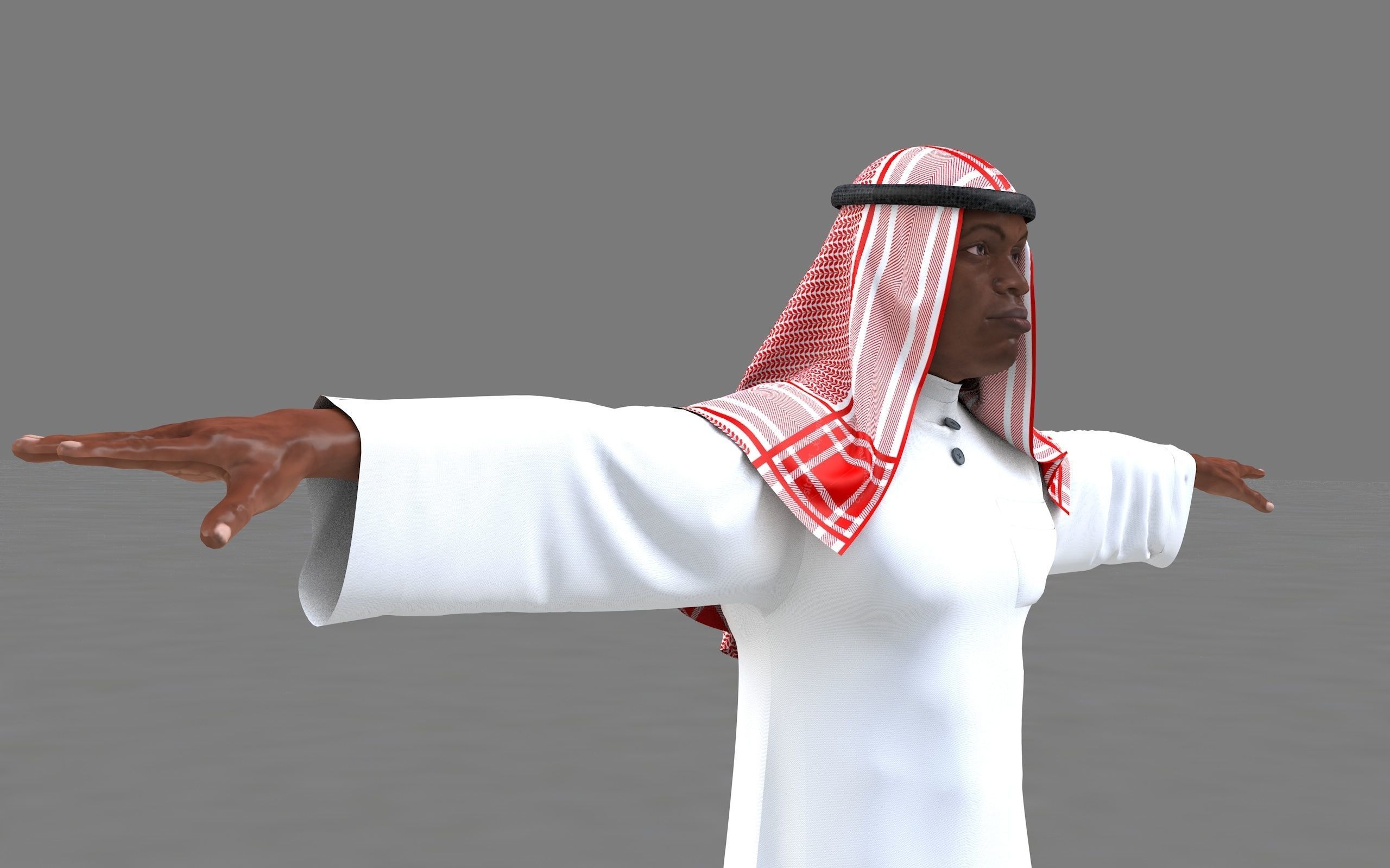  muslim arabia man 3d model 3D model_11