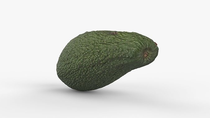 Photorealistic 3D Scanned Avocado Low-poly 3D model 3