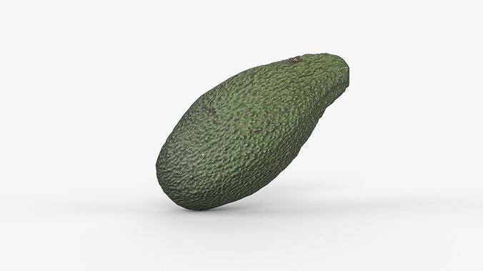 Photorealistic 3D Scanned Avocado Low-poly 3D model 7