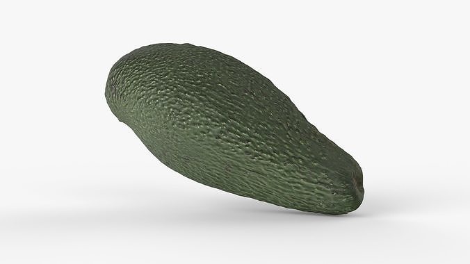 Photorealistic 3D Scanned Avocado Low-poly 3D model 6