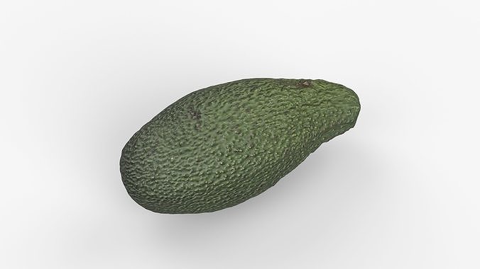 Photorealistic 3D Scanned Avocado Low-poly 3D model 2