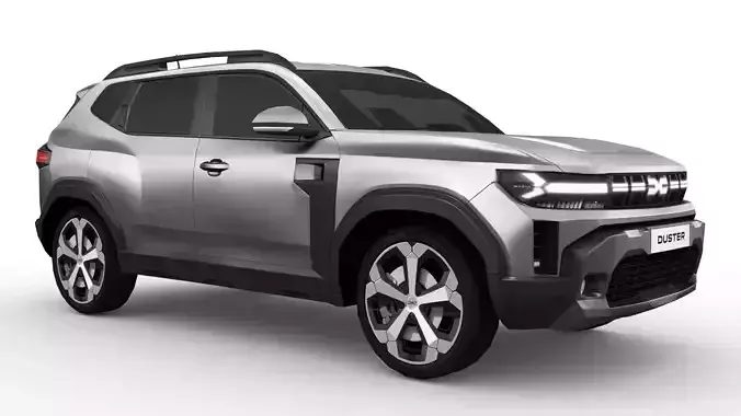 Dacia Duster 2024 Low-poly 3D model