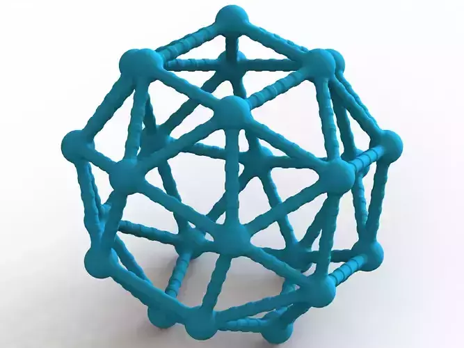 Snub Cube Structures with Atoms 3D print model