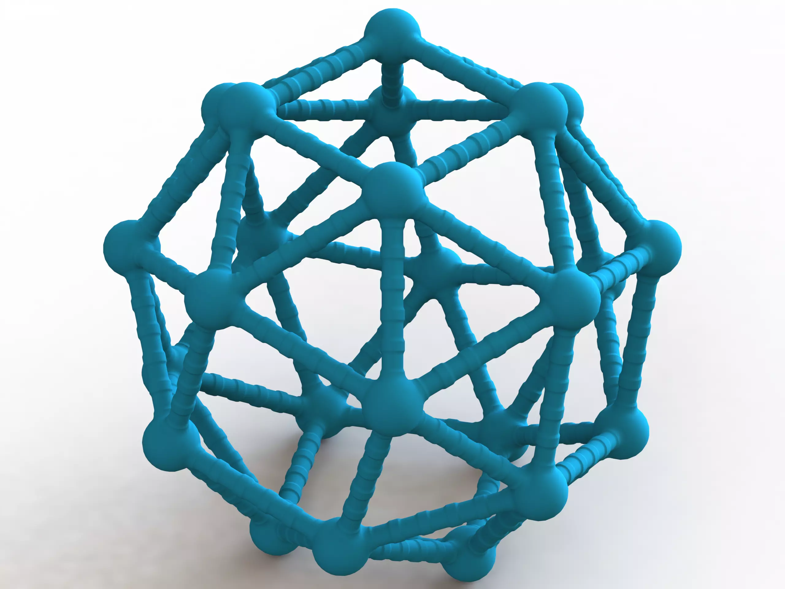 Snub Cube Structures with Atoms 3D print model