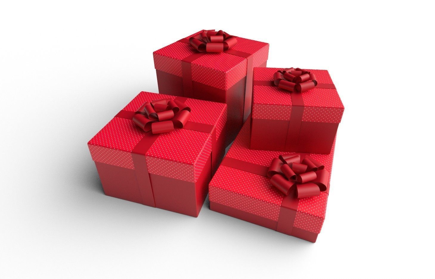 Gift Boexs M02 Low-poly 3D model_3