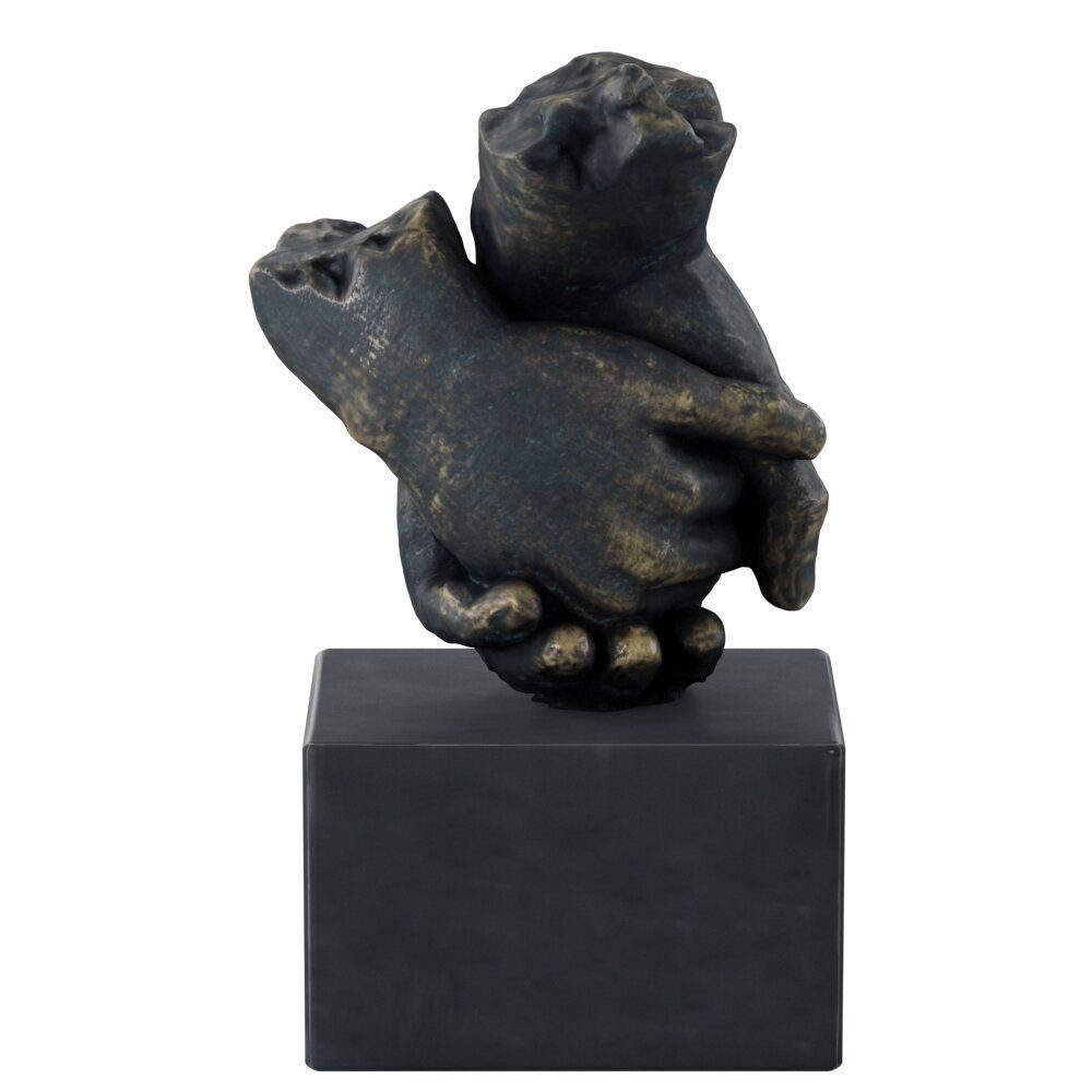 Lovers Hands Entwined Sculpture 3D model_1