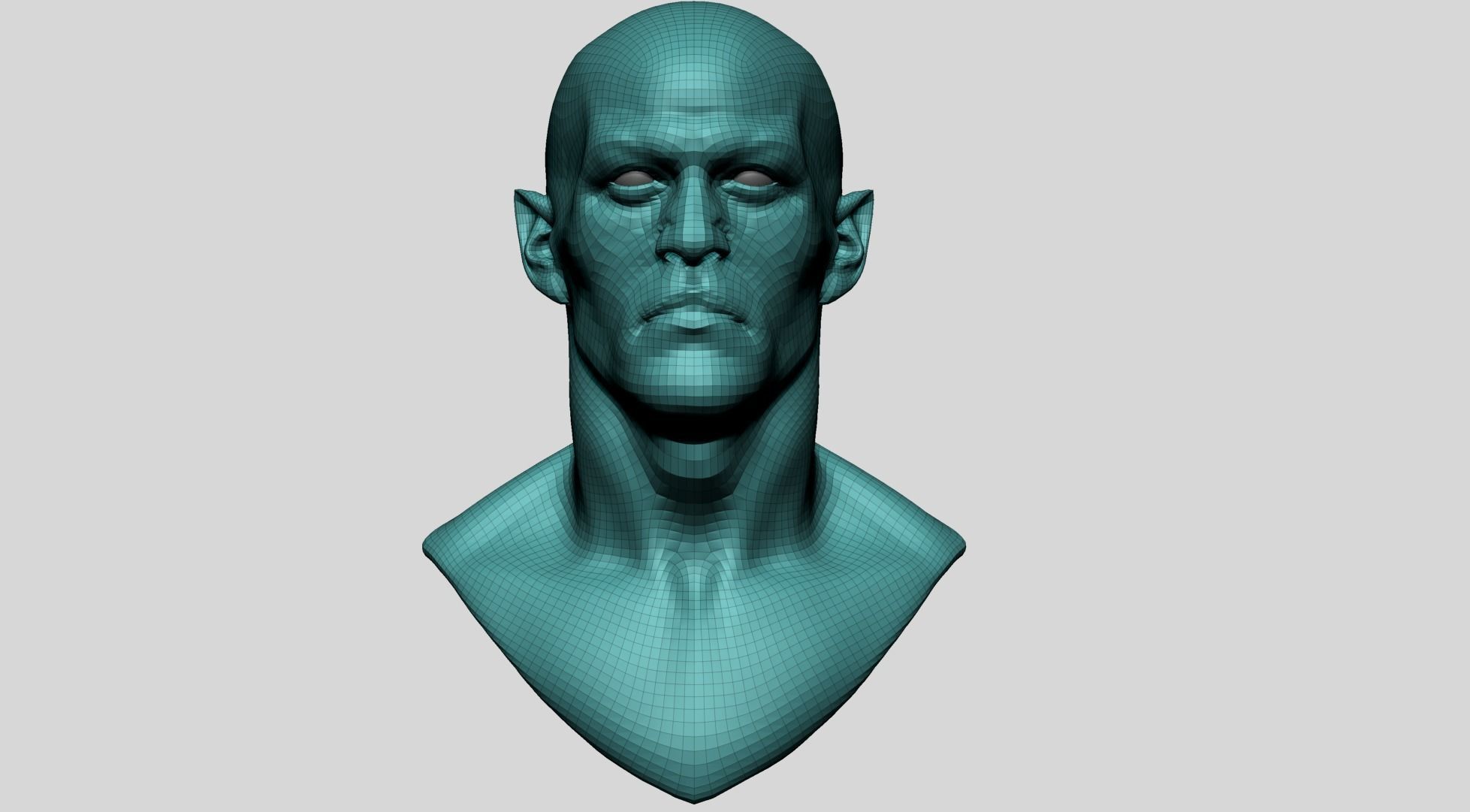 Male Head P 3D model_12