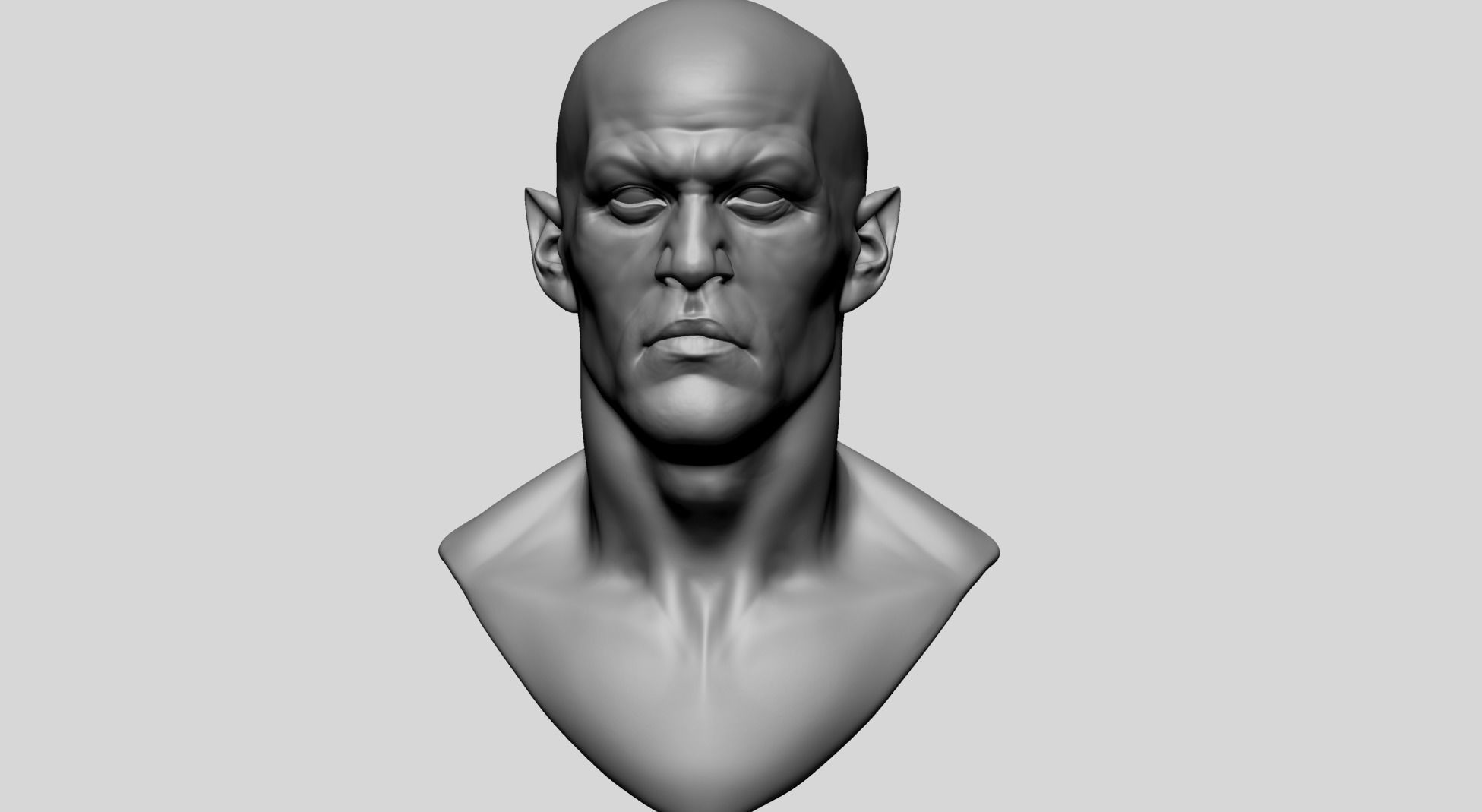 Male Head P 3D model_8