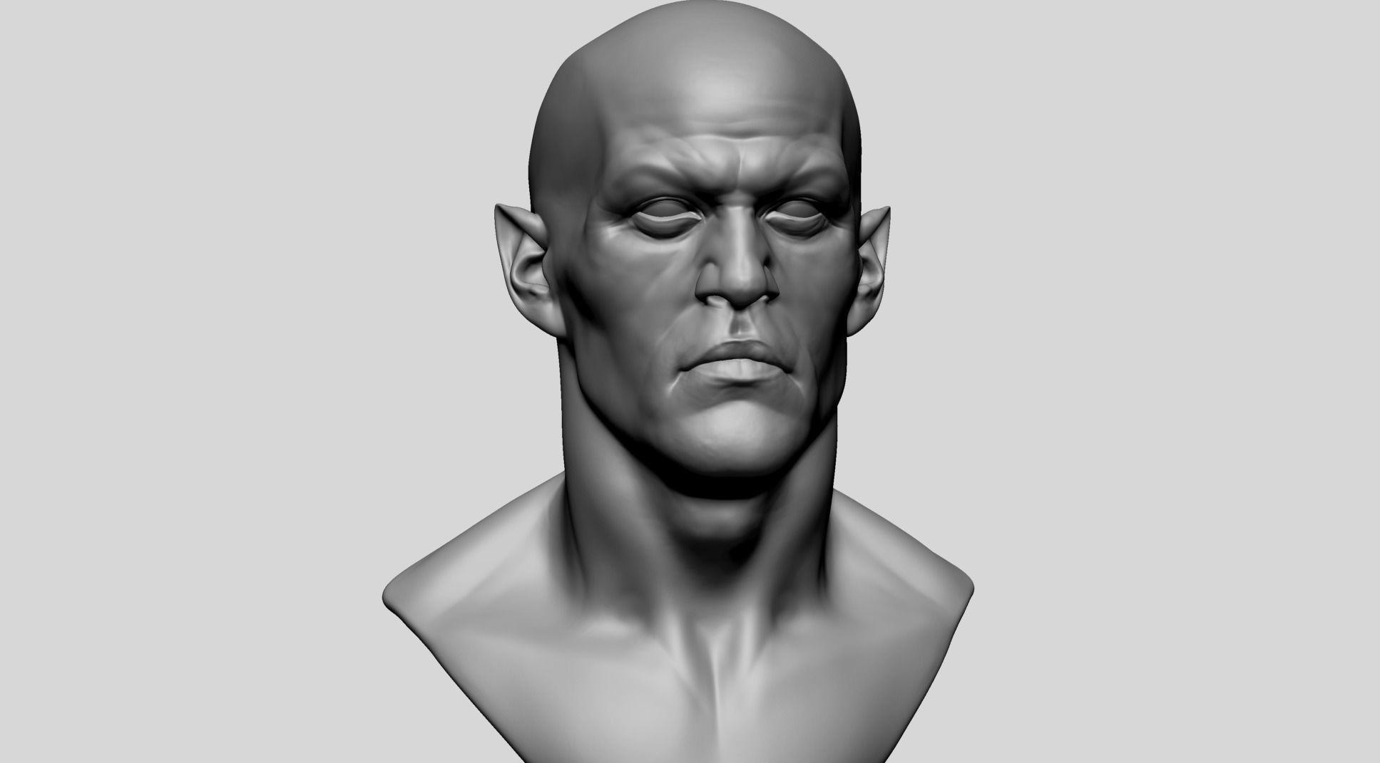 Male Head P 3D model_1