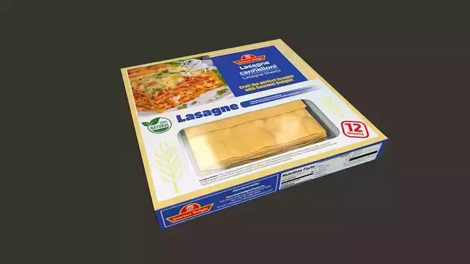 Lasagne Sheets Box - 3D Model