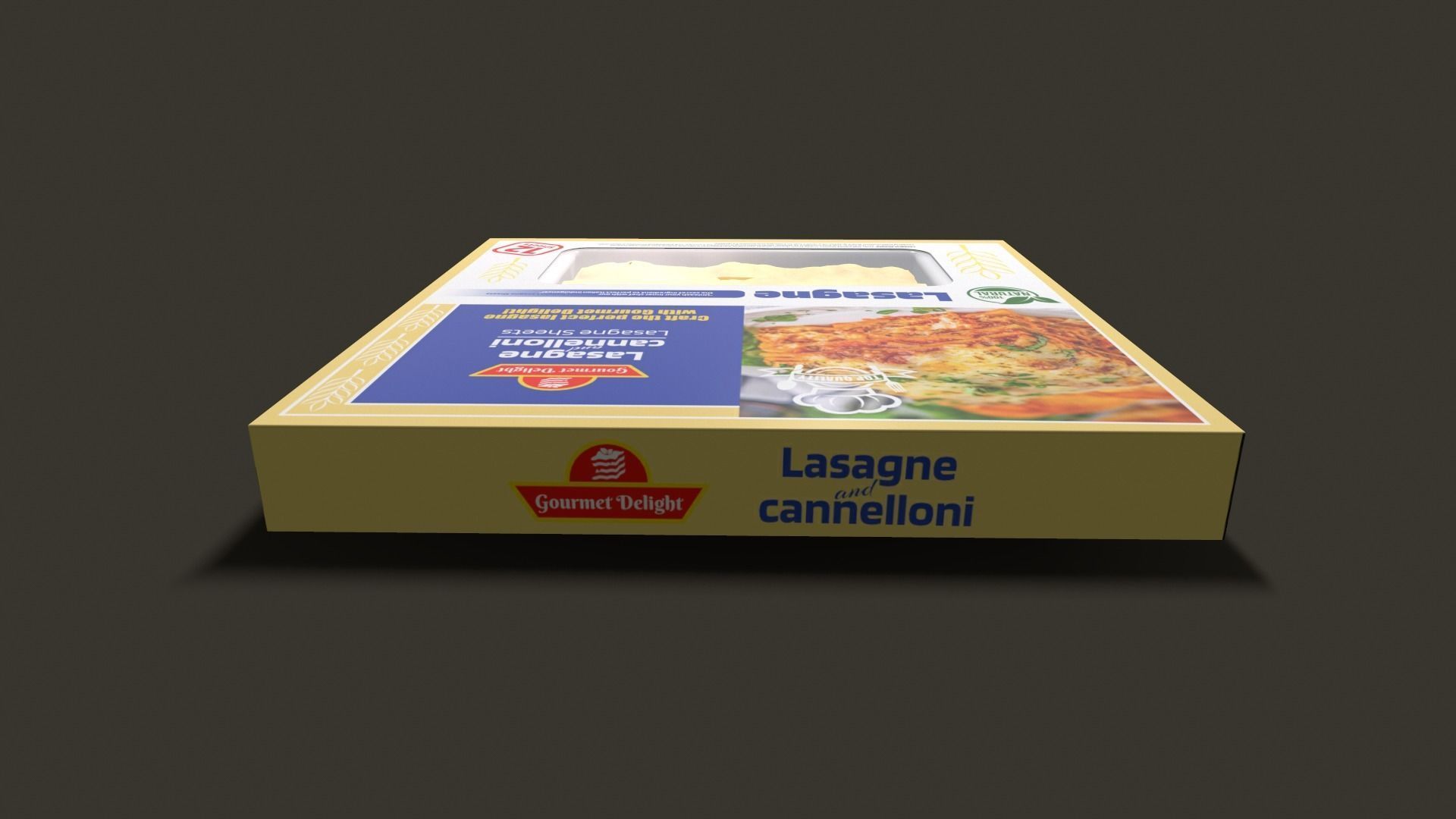 Lasagne Sheets Box - 3D Model Low-poly 3D model_5
