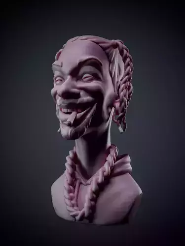 SNOOP DOGG BUST 3D print model