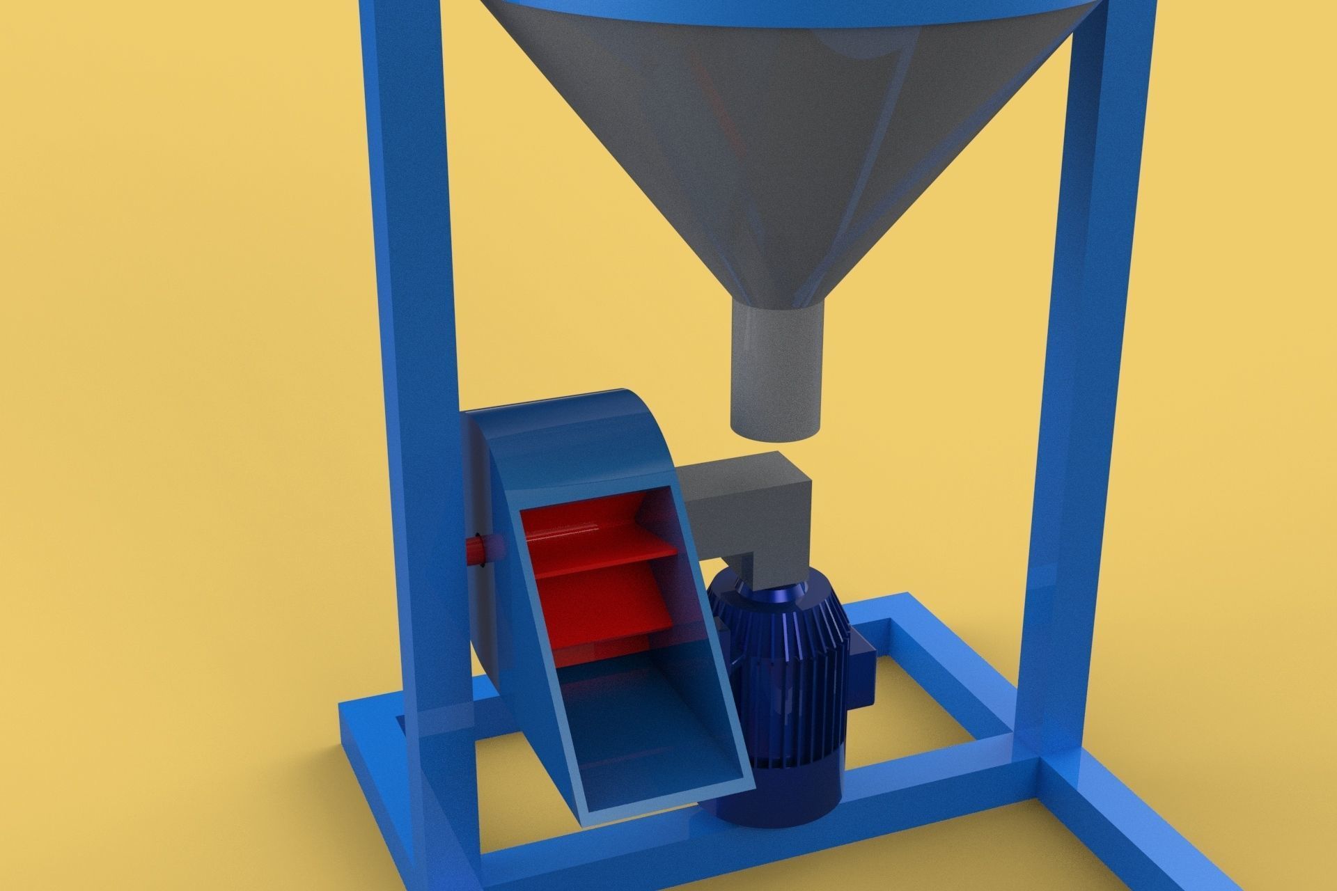 DUAL DIRECTIONAL FISH FEEDER CENTRIFUGAL SPREADER ROTARY 3D model ...