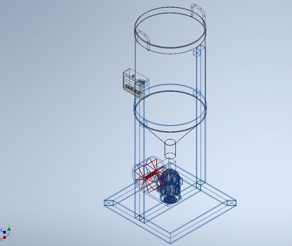 DUAL DIRECTIONAL FISH FEEDER CENTRIFUGAL SPREADER ROTARY 3D model ...