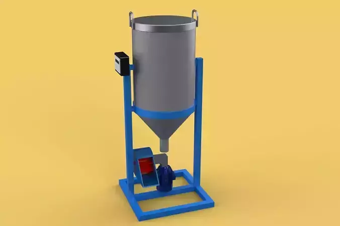 DUAL DIRECTIONAL FISH FEEDER CENTRIFUGAL SPREADER ROTARY 3D model