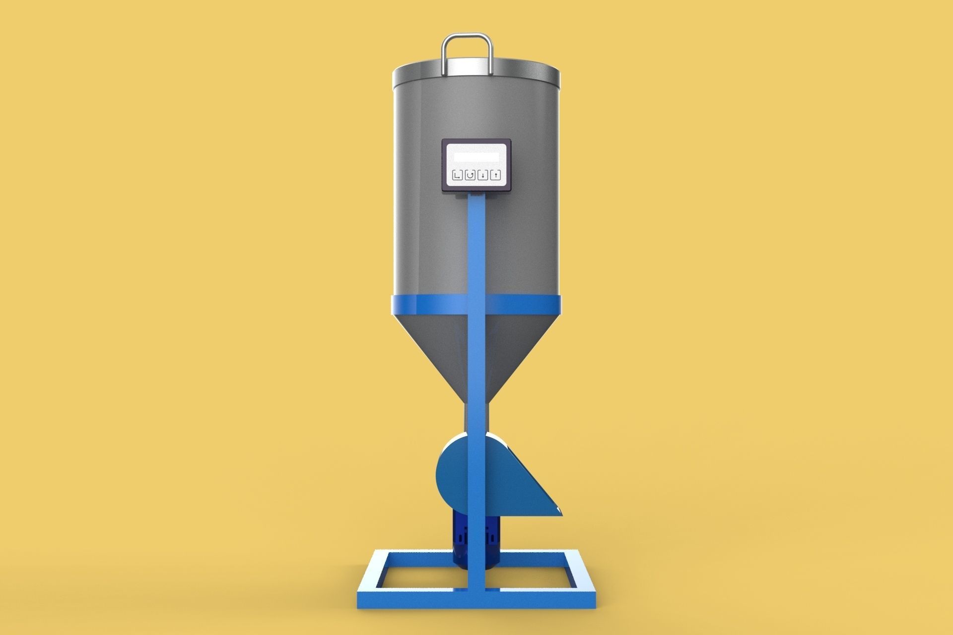 DUAL DIRECTIONAL FISH FEEDER CENTRIFUGAL SPREADER ROTARY 3D model ...