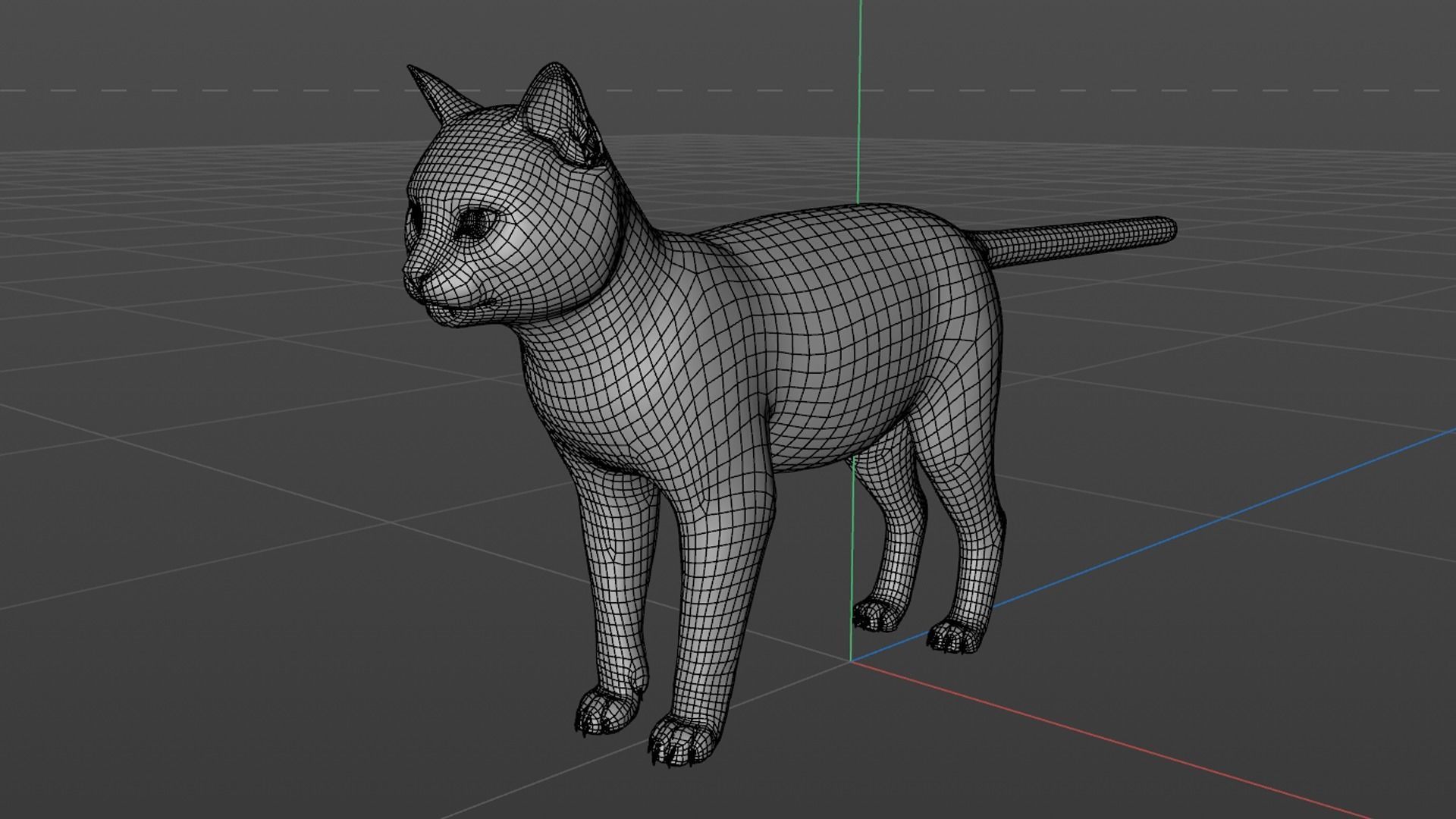 Yellow 3D Cat Rigged 3D model_38