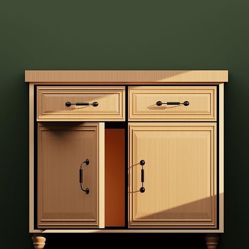 Drawer table 3D model