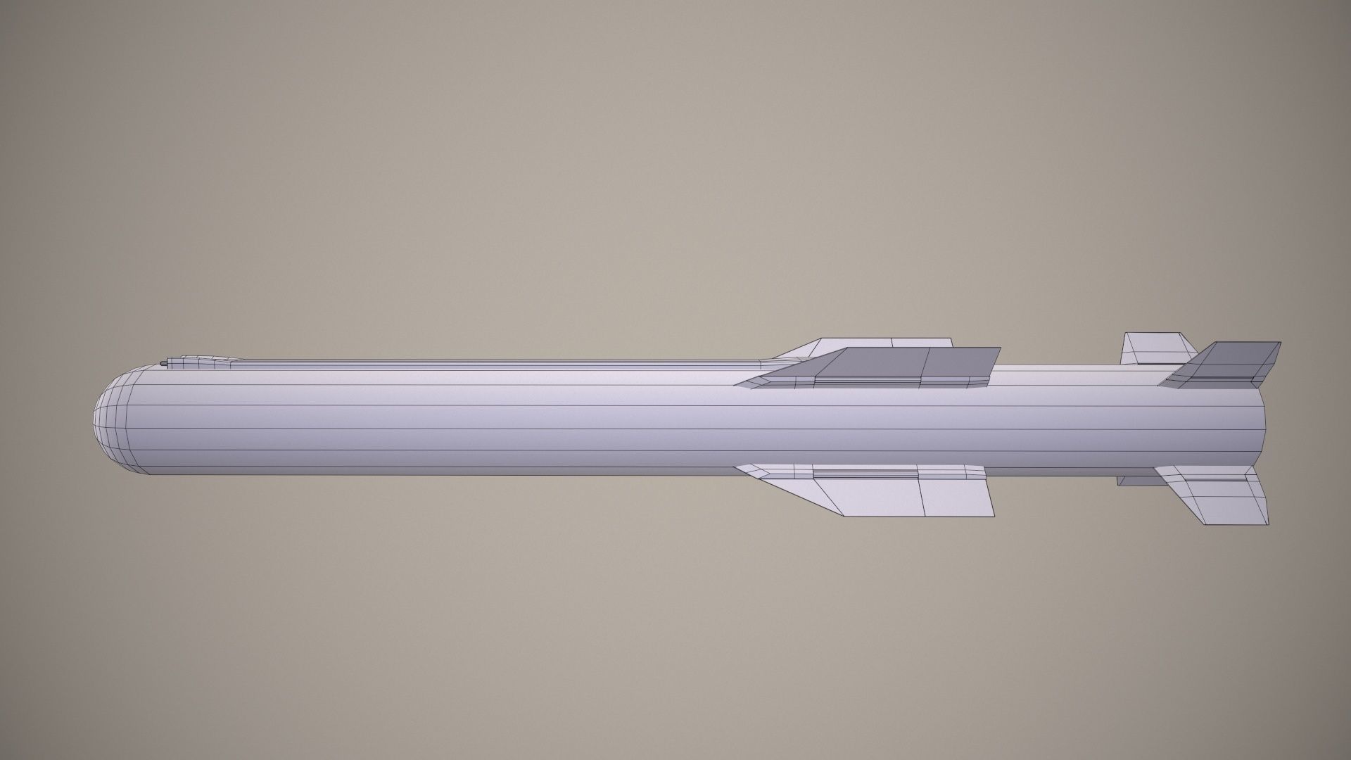  Launcher PARS 3LR With Missile X4 Low-poly 3D model_18