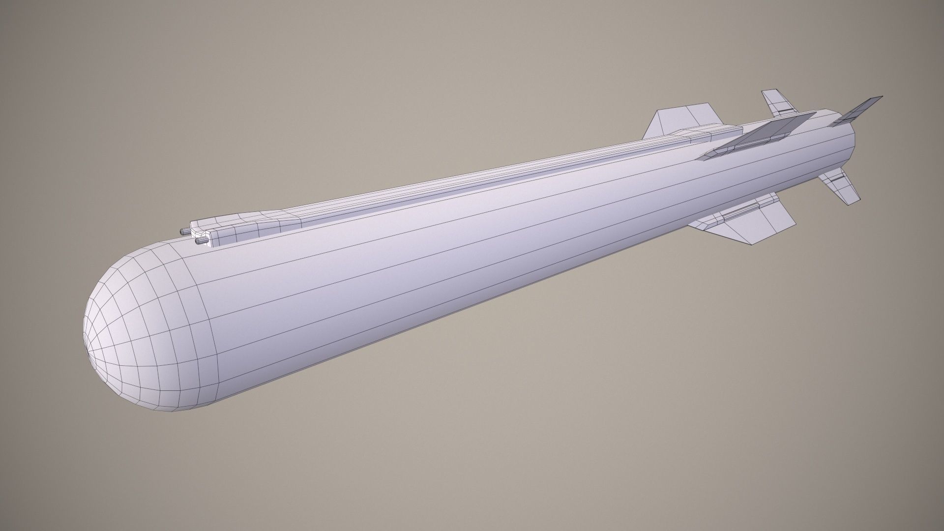  Launcher PARS 3LR With Missile X4 Low-poly 3D model_16