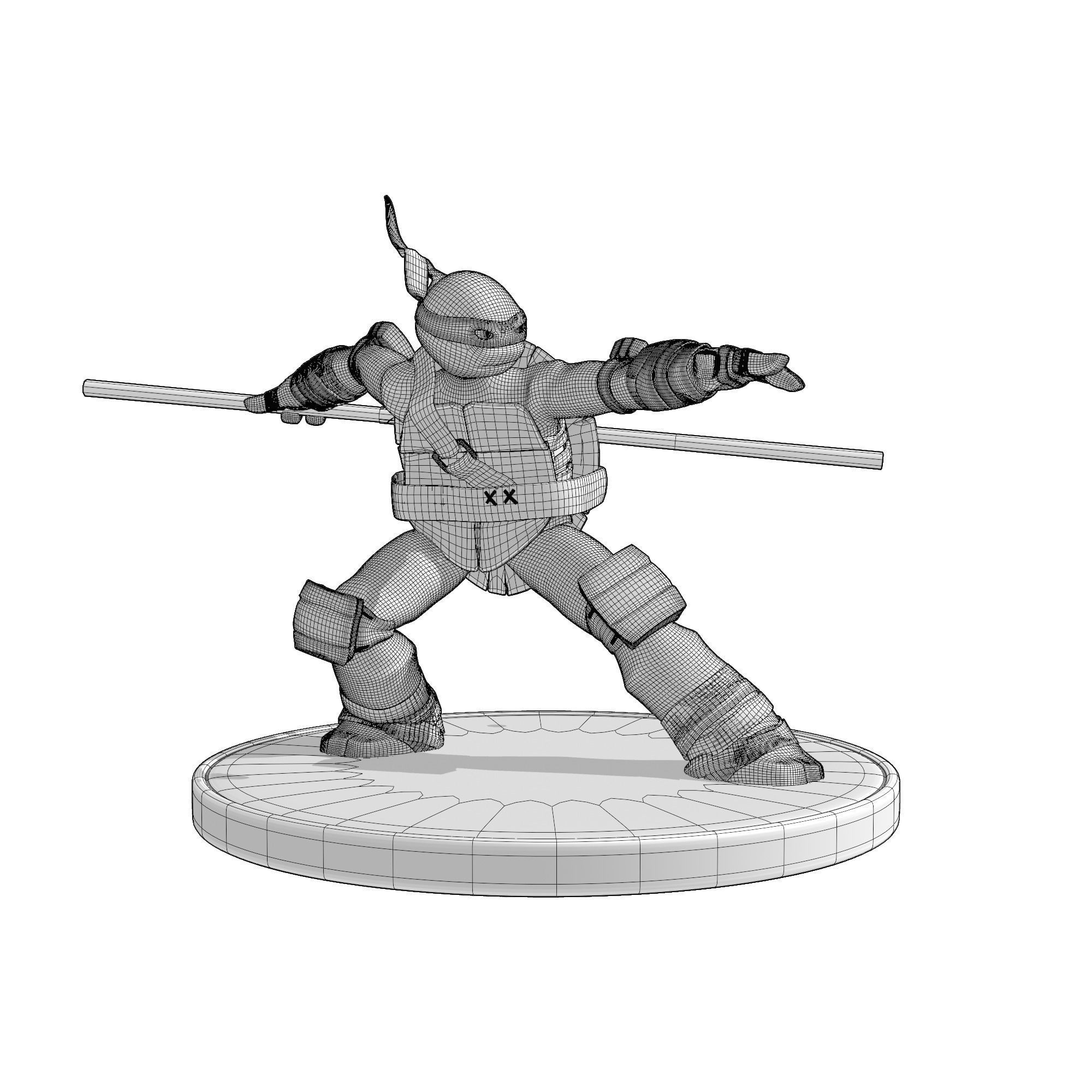 Donatello from the Teenage Mutant Ninja Turtles  3D model_9