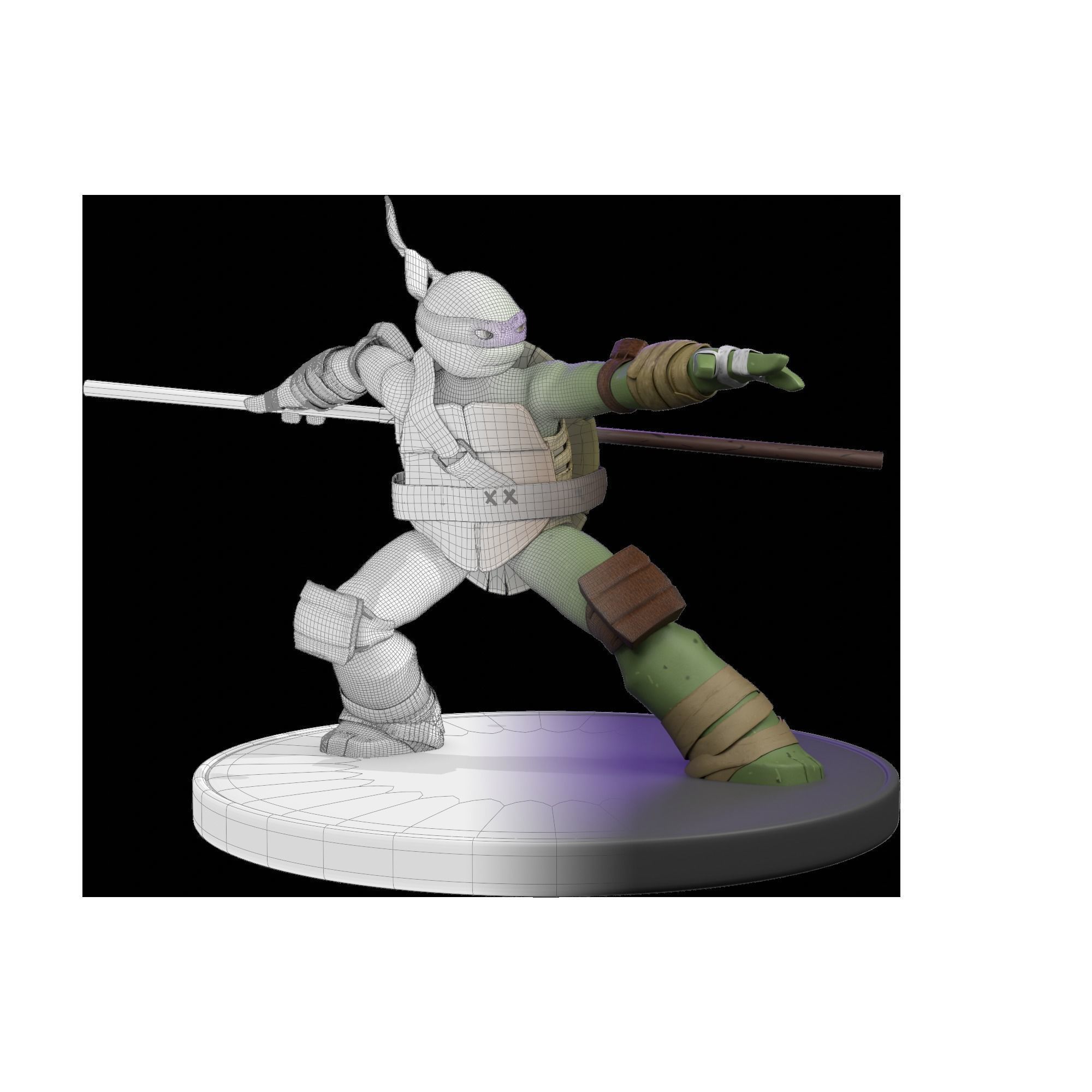 Donatello from the Teenage Mutant Ninja Turtles  3D model_3