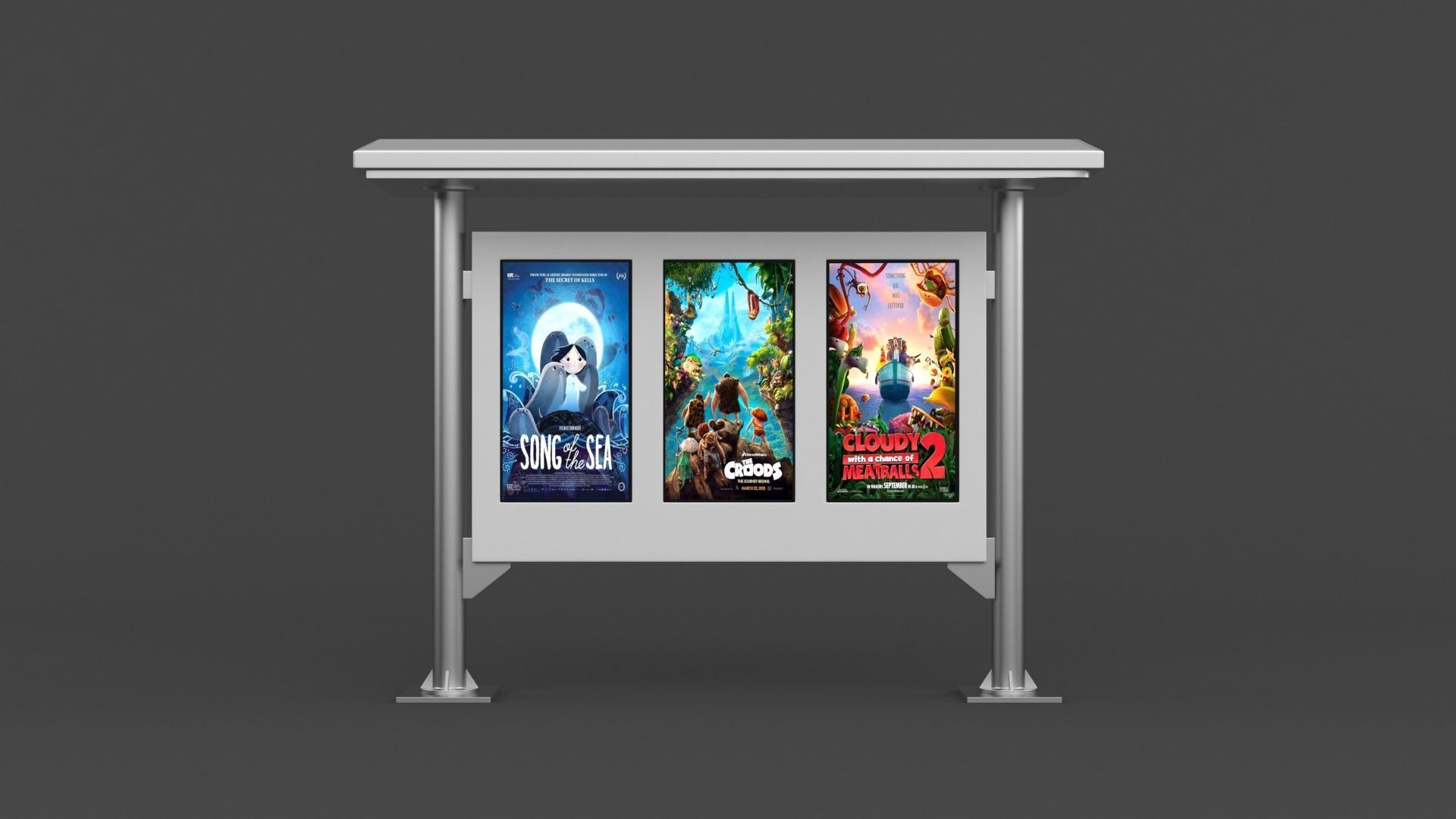 Digital Kiosk 3D model_1