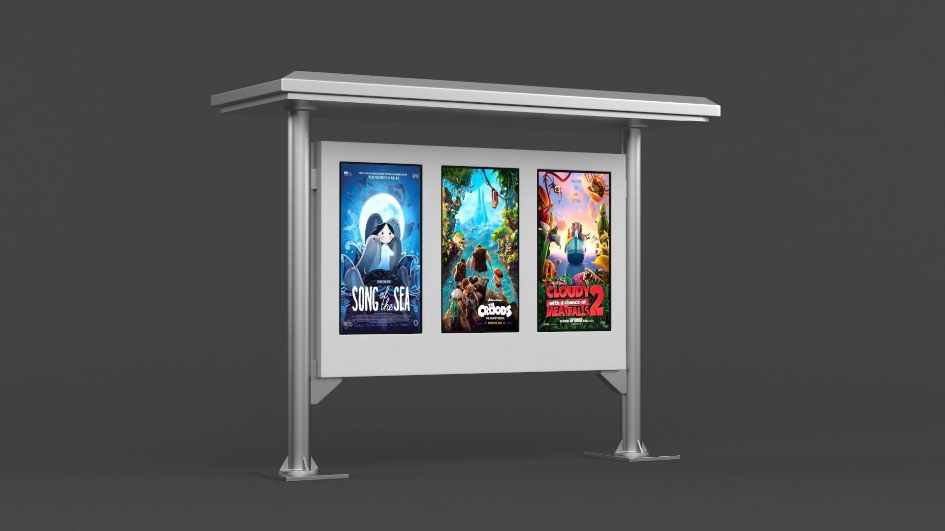 Digital Kiosk 3D model_4