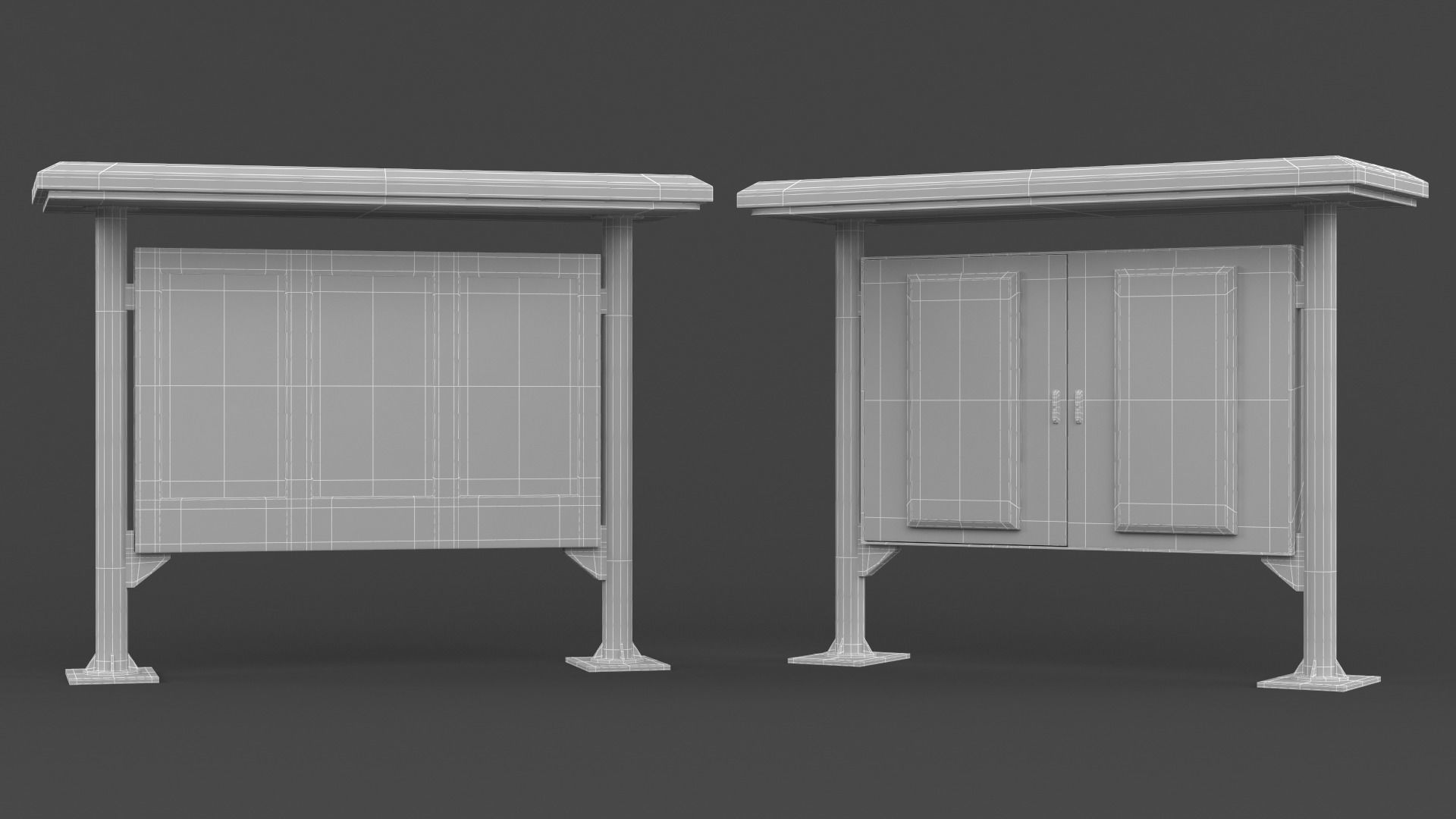Digital Kiosk 3D model_5