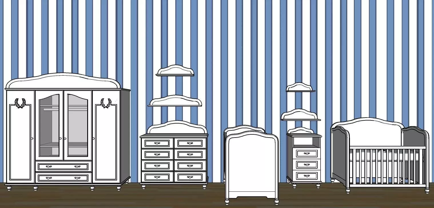Shah children room full set special design 3D print model