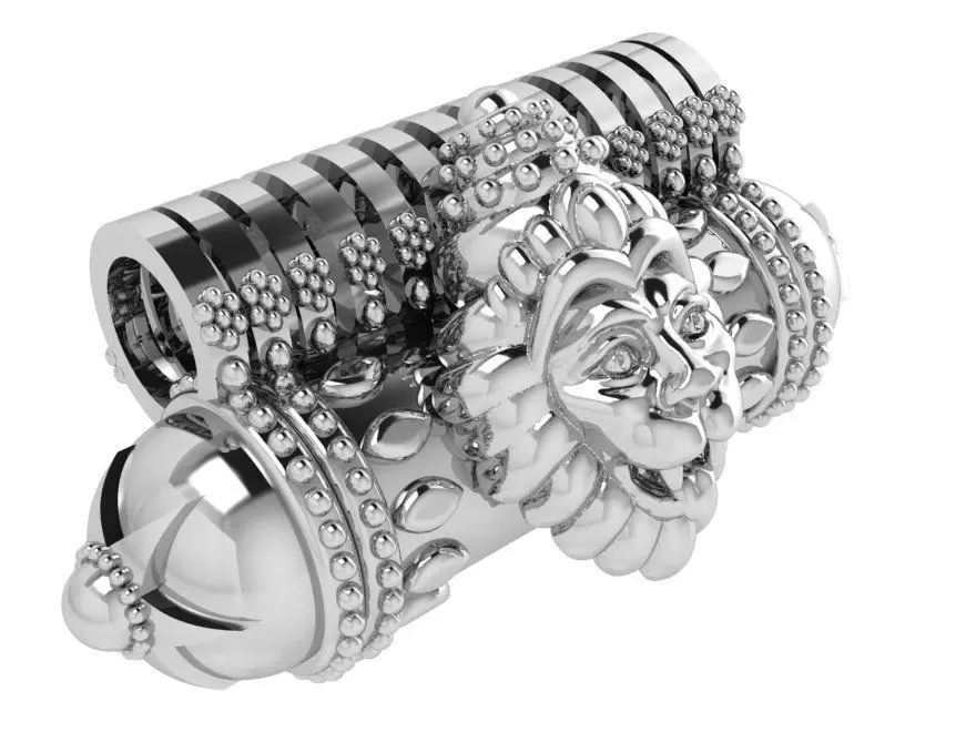Lion Capsule Pendant 4125 3D print model