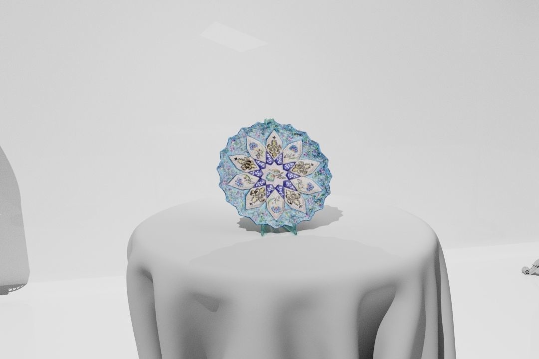 Mina-Mandala dish05 3D model Low-poly 3D model_7