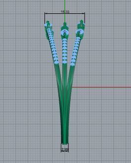 Marquise Diamond Bangle Bracelet 4136 3D print model_6